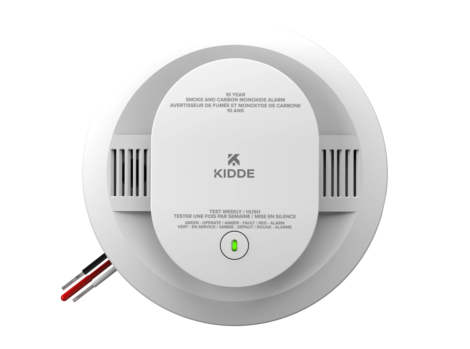 30CUA10-VCA - Genuine OEM Kidde Smoke & Carbon Monoxide Detector with Voice Alerts, Hardwired 120V AC